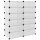 vidaXL Schuhregal Transparent 94,5x36,5x106 cm PP