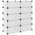 vidaXL Schuhregal Transparent 84x32x88,5 cm PP