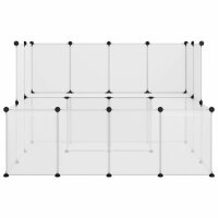 vidaXL Kleintierk&auml;fig Transparent 143x107x93 cm PP und Stahl