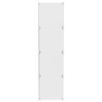 vidaXL Kinderschrank Modular mit 10 W&uuml;rfeln Wei&szlig; PP