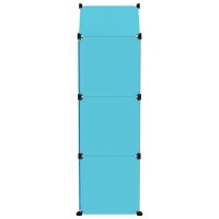 vidaXL Kinderschrank Modular mit 8 Würfeln Blau PP