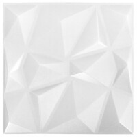 vidaXL 3D-Wandpaneele 12 Stk. 50x50 cm Diamant Grau 3...