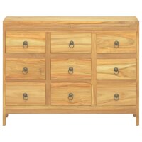 vidaXL Kommode 80x30x55 cm Massivholz Teak