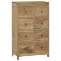 vidaXL Kommode 55x30x90 cm Massivholz Teak