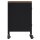 vidaXL TV-Schrank Schwarz 110x30x43 cm Eisen und Massivholz Tanne