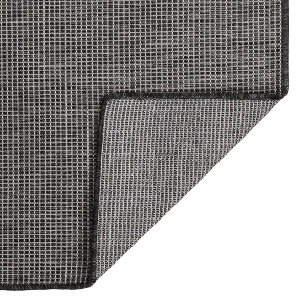 vidaXL Outdoor-Teppich Flachgewebe 200x280 cm Grau