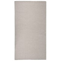 vidaXL Outdoor-Teppich Flachgewebe 80x150 cm Taupe