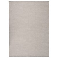 vidaXL Outdoor-Teppich Flachgewebe 200x280 cm Taupe