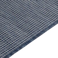 vidaXL Outdoor-Teppich Flachgewebe 100x200 cm Blau
