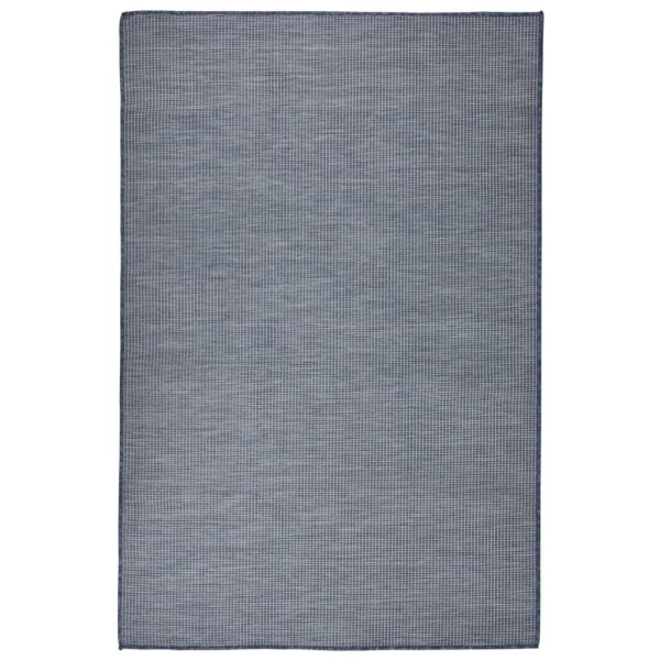 vidaXL Outdoor-Teppich Flachgewebe 120x170 cm Blau