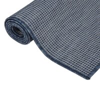 vidaXL Outdoor-Teppich Flachgewebe 140x200 cm Blau