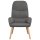 vidaXL Relaxsessel Hellgrau Stoff