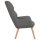 vidaXL Relaxsessel Hellgrau Stoff