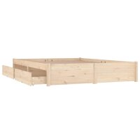 vidaXL Bett mit Schubladen 180x200 cm 6FT Super King