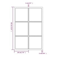 vidaXL Wandspiegel Schwarz 60x40 cm Metall