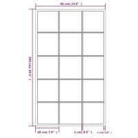 vidaXL Wandspiegel Schwarz 100x60 cm Metall