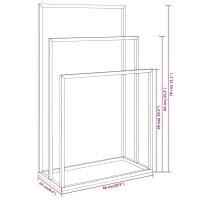 vidaXL Handtuchst&auml;nder Wei&szlig; 48x24x79 cm Eisen