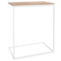 vidaXL Beistelltisch Wei&szlig; 55x35x66 cm Holzwerkstoff