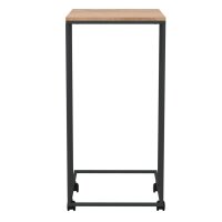 vidaXL Beistelltisch mit Rollen Schwarz 40x30x63,5 cm Holzwerkstoff