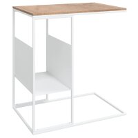 vidaXL Beistelltisch Weiß 55x36x59,5 cm Holzwerkstoff