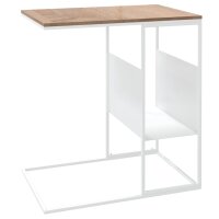 vidaXL Beistelltisch Weiß 55x36x59,5 cm Holzwerkstoff