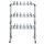 vidaXL Schuhregal mit Rollen Silbern 66x27x100 cm