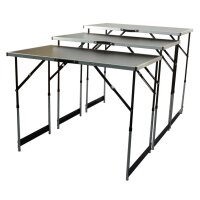 Br&uuml;der Mannesmann 3-tlg. Klapptisch-Set Multifunktional Aluminium