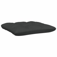 vidaXL 2-Sitzer-Gartensofa mit Kissen Grau Massivholz Kiefer