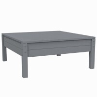 vidaXL 3-tlg. Garten-Lounge-Set mit Kissen Grau Kiefer Massivholz