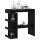 vidaXL Bartisch mit Regal Schwarz 100x50x101,5 cm Holzwerkstoff