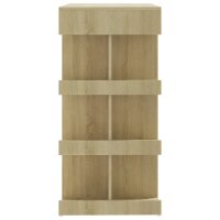 vidaXL Bartisch mit Regal Sonoma-Eiche 100x50x101,5 cm Holzwerkstoff