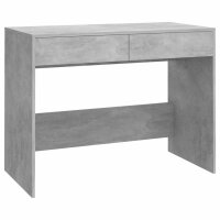 vidaXL Schreibtisch Betongrau 101x50x76,5 cm Holzwerkstoff