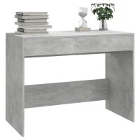 vidaXL Schreibtisch Betongrau 101x50x76,5 cm Holzwerkstoff