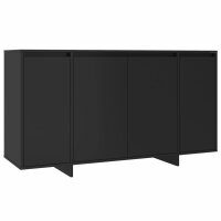 vidaXL Sideboard Schwarz 135x41x75 cm Holzwerkstoff