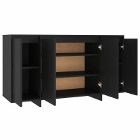 vidaXL Sideboard Schwarz 135x41x75 cm Holzwerkstoff