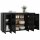 vidaXL Sideboard Schwarz 135x41x75 cm Holzwerkstoff