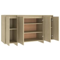 vidaXL Sideboard Sonoma-Eiche 135x41x75 cm Holzwerkstoff