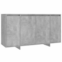 vidaXL Sideboard Betongrau 135x41x75 cm Holzwerkstoff