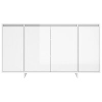 vidaXL Sideboard Hochglanz-Wei&szlig; 135x41x75 cm Holzwerkstoff