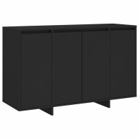 vidaXL Sideboard Schwarz 120x41x75 cm Holzwerkstoff