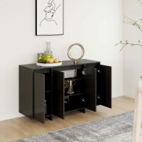 vidaXL Sideboard Schwarz 120x41x75 cm Holzwerkstoff