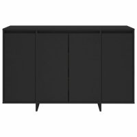 vidaXL Sideboard Schwarz 120x41x75 cm Holzwerkstoff