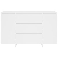 vidaXL Sideboard mit 3 Schubladen Wei&szlig; 120x41x75 cm Holzwerkstoff