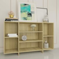 vidaXL Sideboard Sonoma-Eiche 120x30x75 cm Holzwerkstoff