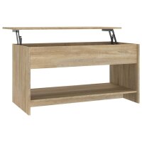 vidaXL Couchtisch Sonoma-Eiche 102x50x52,5 cm Holzwerkstoff