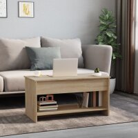 vidaXL Couchtisch Sonoma-Eiche 102x50x52,5 cm Holzwerkstoff