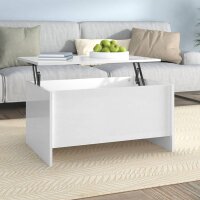 vidaXL Couchtisch Hochglanz-Weiß 80x55,5x41,5 cm...