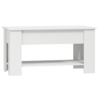 vidaXL Couchtisch Weiß 101x49x52 cm Holzwerkstoff