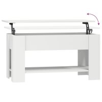 vidaXL Couchtisch Weiß 101x49x52 cm Holzwerkstoff