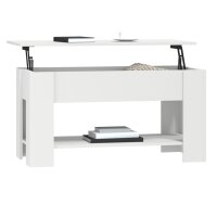 vidaXL Couchtisch Weiß 101x49x52 cm Holzwerkstoff